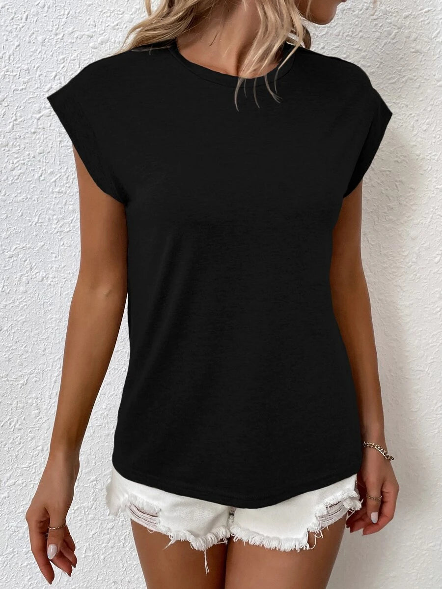 BROWN AMOUR | Batwing Round-Neck Tee