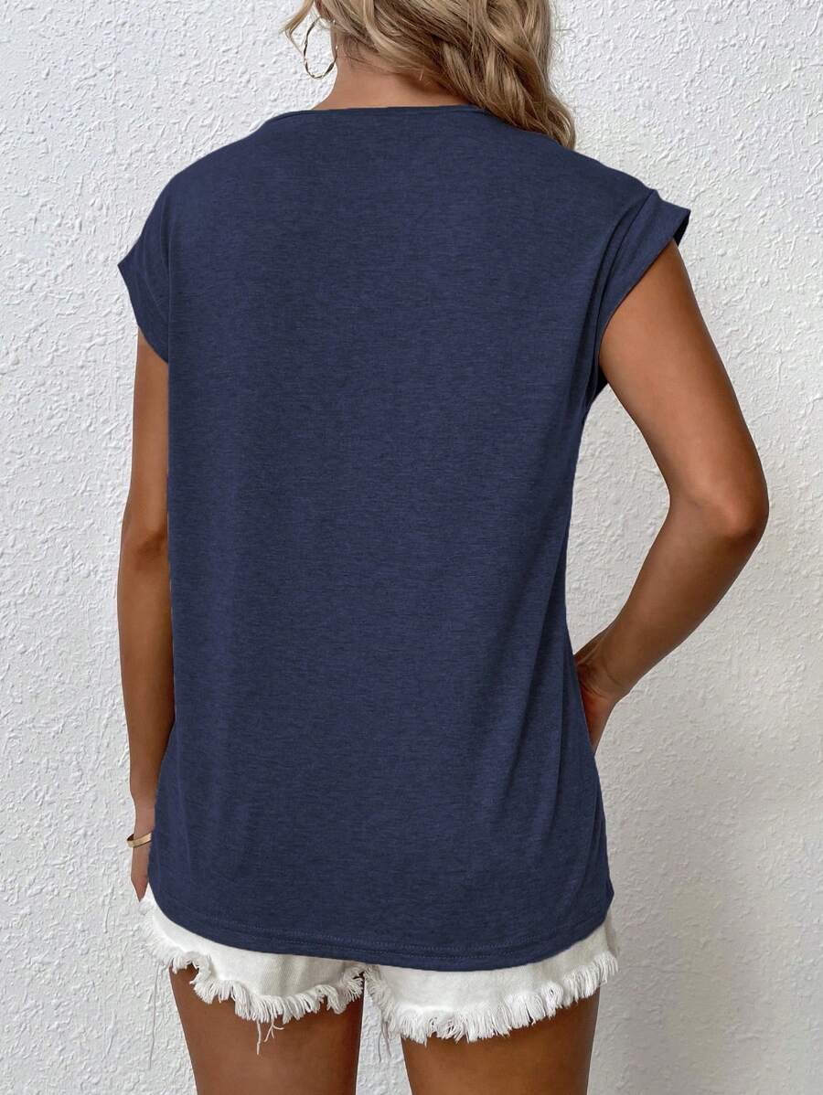 BROWN AMOUR | Batwing Round-Neck Tee