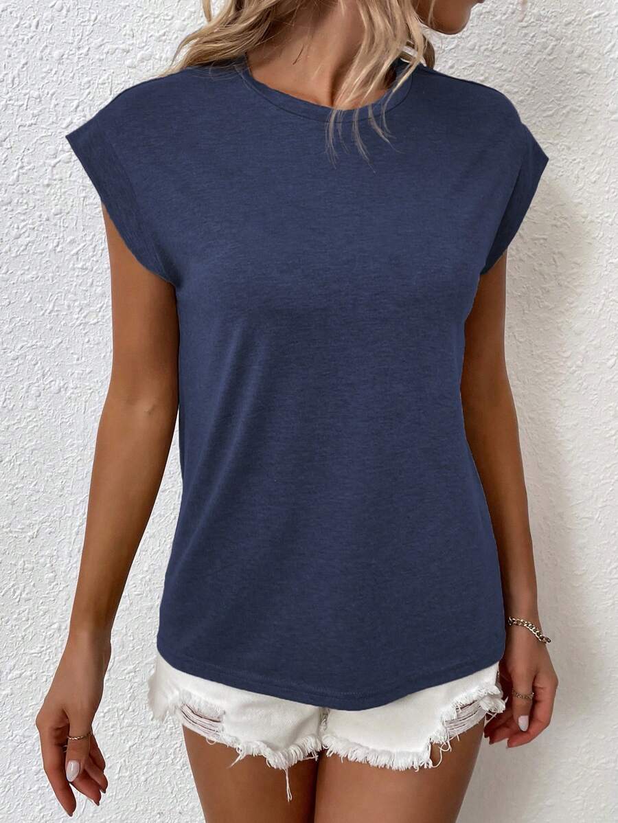 BROWN AMOUR | Batwing Round-Neck Tee